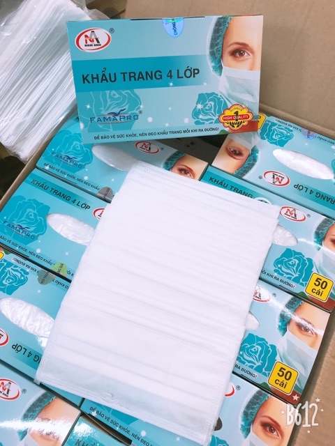 Si khẩu trang famapro màu trắng hộp 50 chiếc | BigBuy360 - bigbuy360.vn