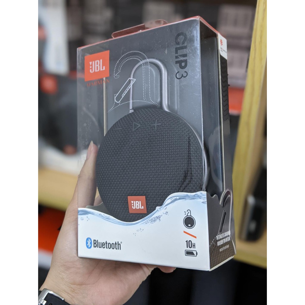 [BiTech- Freeship + Giảm 30% tối đa 30k]- Loa bluetooth JBL Clip 3 chính hãng, nhỏ, di động mini