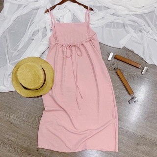 Váy maxy đũi hở lưng dáng dài
