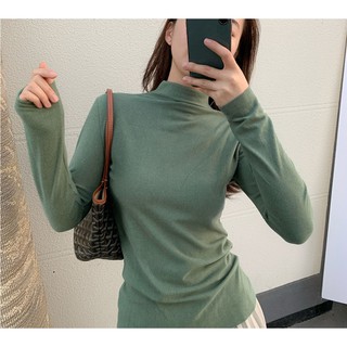 Áo Giữ Nhiệt Nữ Cổ Cao 3cm