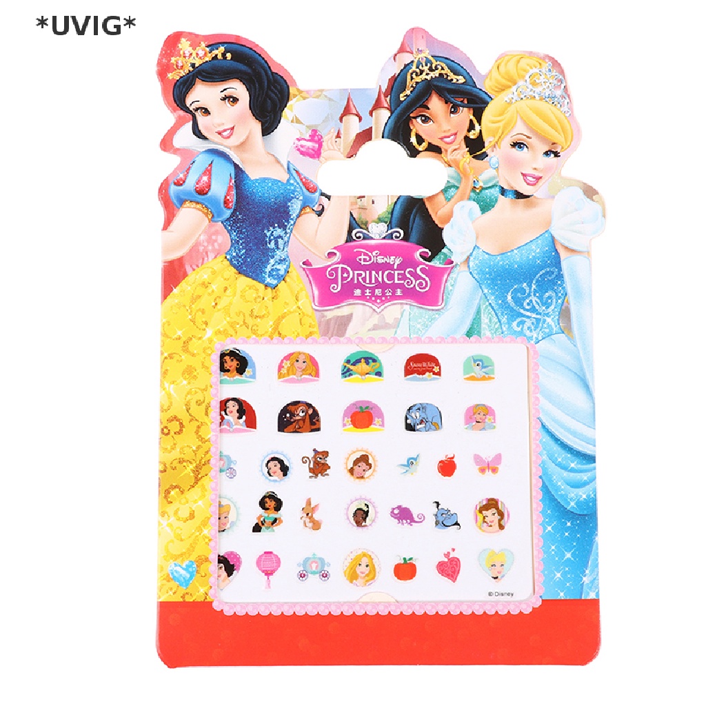 [[UVIG]] Frozen 3D Cartoon Nail Stickers Snow White Children's Baby Nail Stickers [Hot Sell]