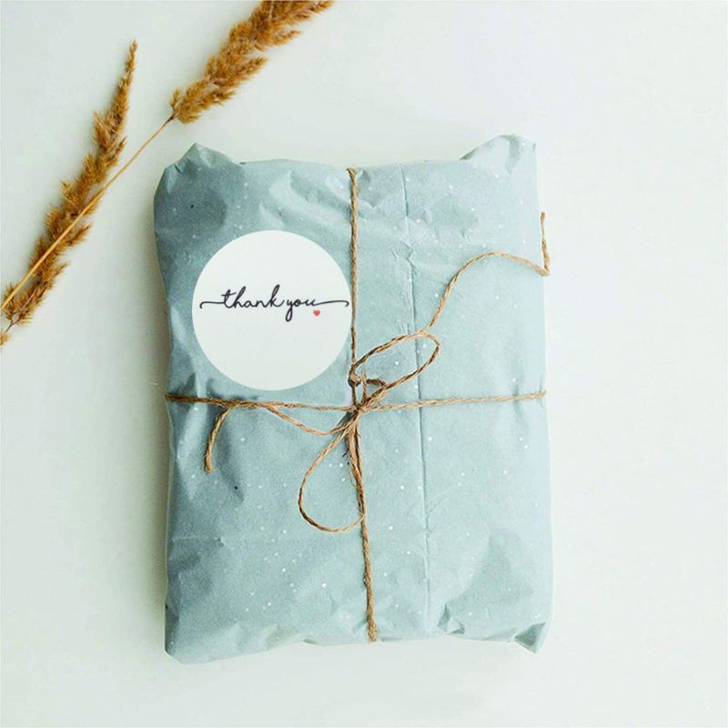 Set 500 Miếng Dán Chữ Thank You Trang Trí Đa Dụng Chất Lượng Cao