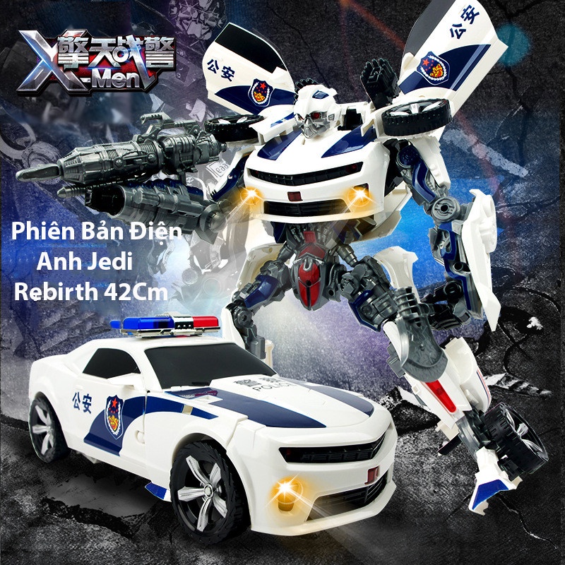 Robot Biến Hình Xe Cảnh Sát TQ -2 Kiểu Biến Hình –Tăng Trí Thông Minh Cho Trẻ