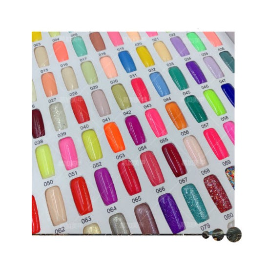 Bảng Mẫu Móng 88 ô Nail Gel Color Card, Sổ Mẫu Móng