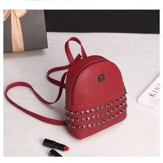 Balo nữ giá rẻ 💥 Freeship 💥 Giảm giá 30k khi nhập mã LUNA30K 💥Balo thời trang nữ đeo chéo đinh tán