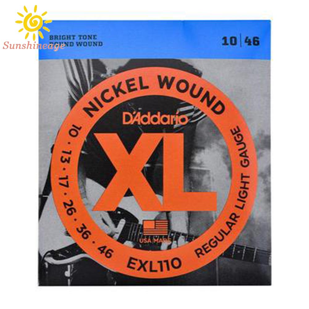Bộ 6 Dây Đàn Guitar Điện Chống Rỉ 10-46 09-42 EXL110/EXL120