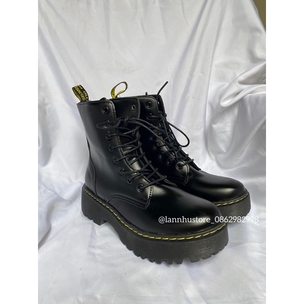 Sẵn 36 37 - Boot martin đế 4,5cm-viền chỉ vàng