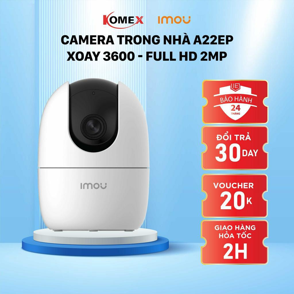 Camera Imou trong nhà Ranger A22EP IP Wifi, Full HD1080, Xoay 360 độ, Đàm thoại 2 chiều, Cảnh Báo Chống Trộm -  Komex