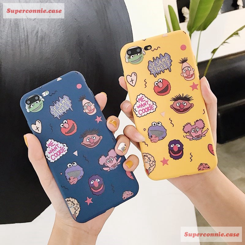 Ốp điện thoại phong cách Sesame Street xinh xắn cho Oppo A71 A37 A3s F7 F9 F1s F5 A7 A83 A57 A39 A77 F3