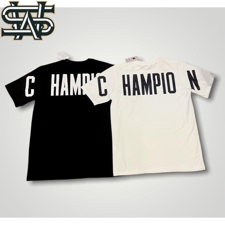 Áo Thun Champion Big Logo Unisex Hot Trend - Ảnh thật tự chụp