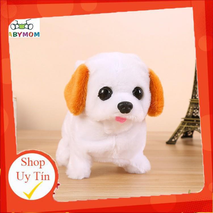Đồ chơi chó bông con chạy pin biết đi, biết kêu, vẫy đuôi xinh làm Quà Tặng siêu kute Cho Bé ❤️❤️❤️