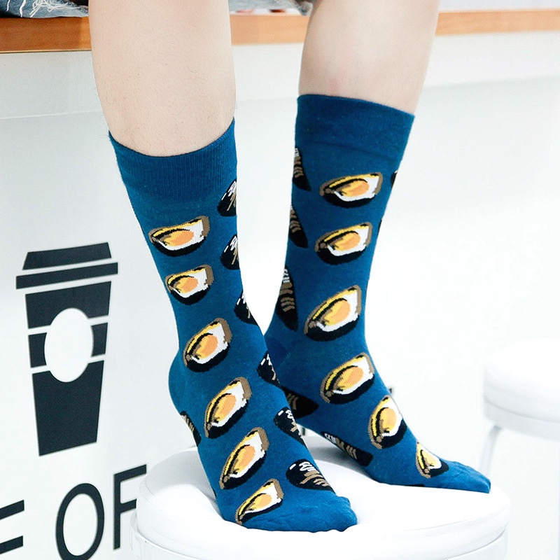 Vớ Nam Họa Tiết Trái Cây Động Vật Vui Nhộn Thời Trang Hip Hop Harajuku