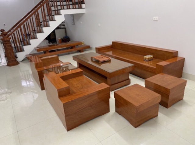 Bộ sofa gỗ hương đá