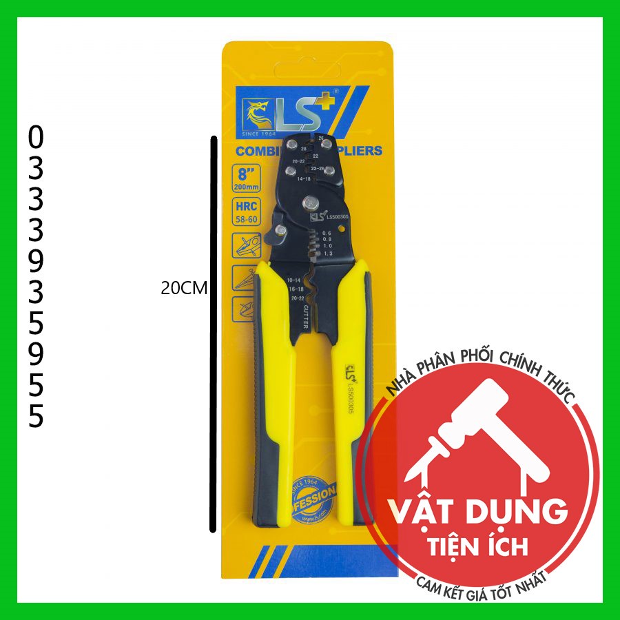 ☞KÌM BẤM COS ĐA NĂNG, KỀM CẮT DÂY ĐIỆN LS+ (CHÍNH HÃNG)