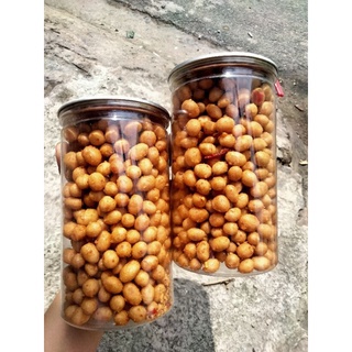 Đậu phộng da cá tỏi ớt lon 500g, vị cay đậm đà thơm ngon