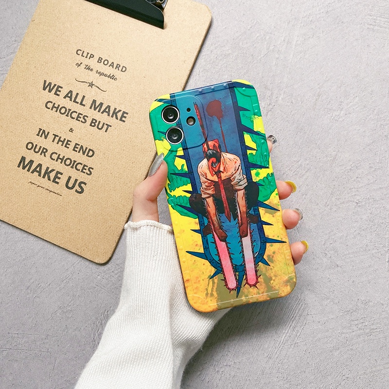 Ốp Điện Thoại Mềm Nhám In Hình Cưa Xích Cho iPhone 14 Pro Max 13 12 Pro Max X Xs Max XR 8Plus 11 Pro Max