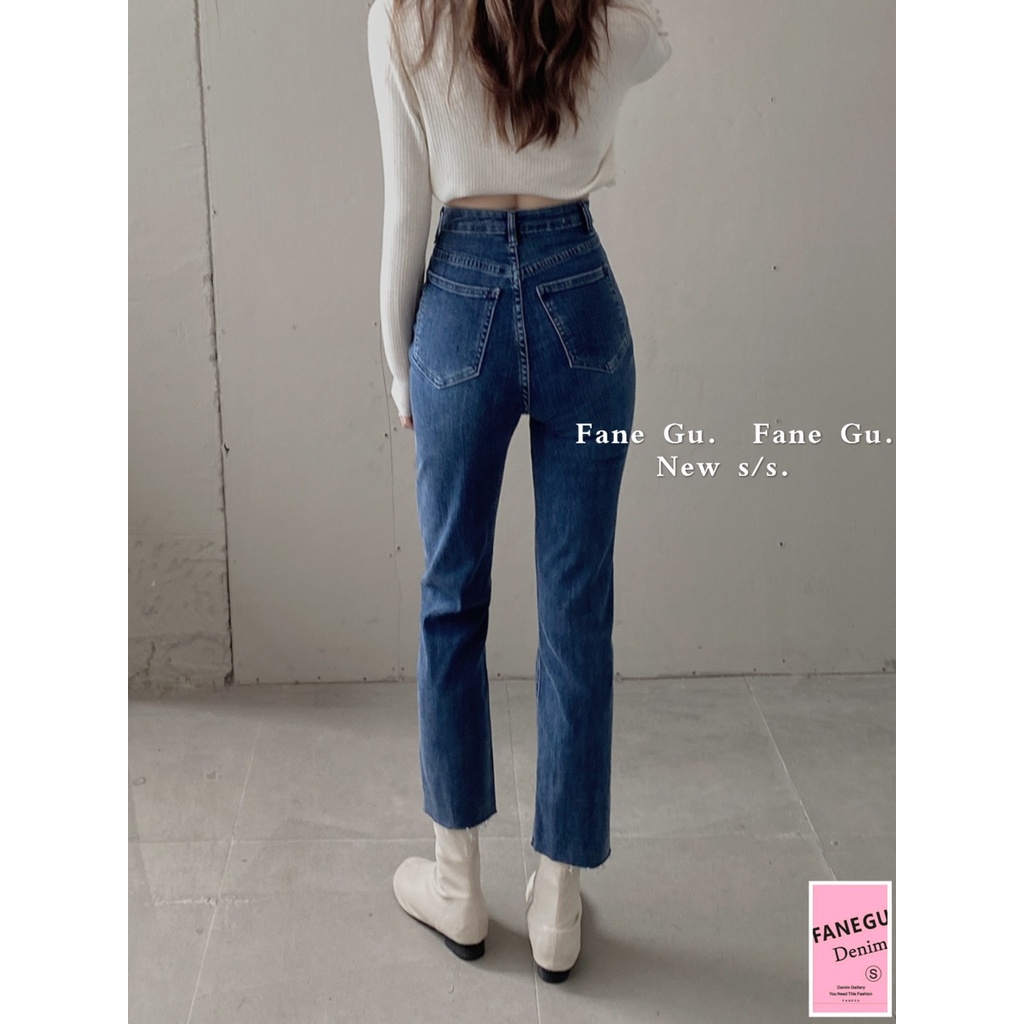 Quần Jeans ống đứng cạp cao/ Hàng cao cấp