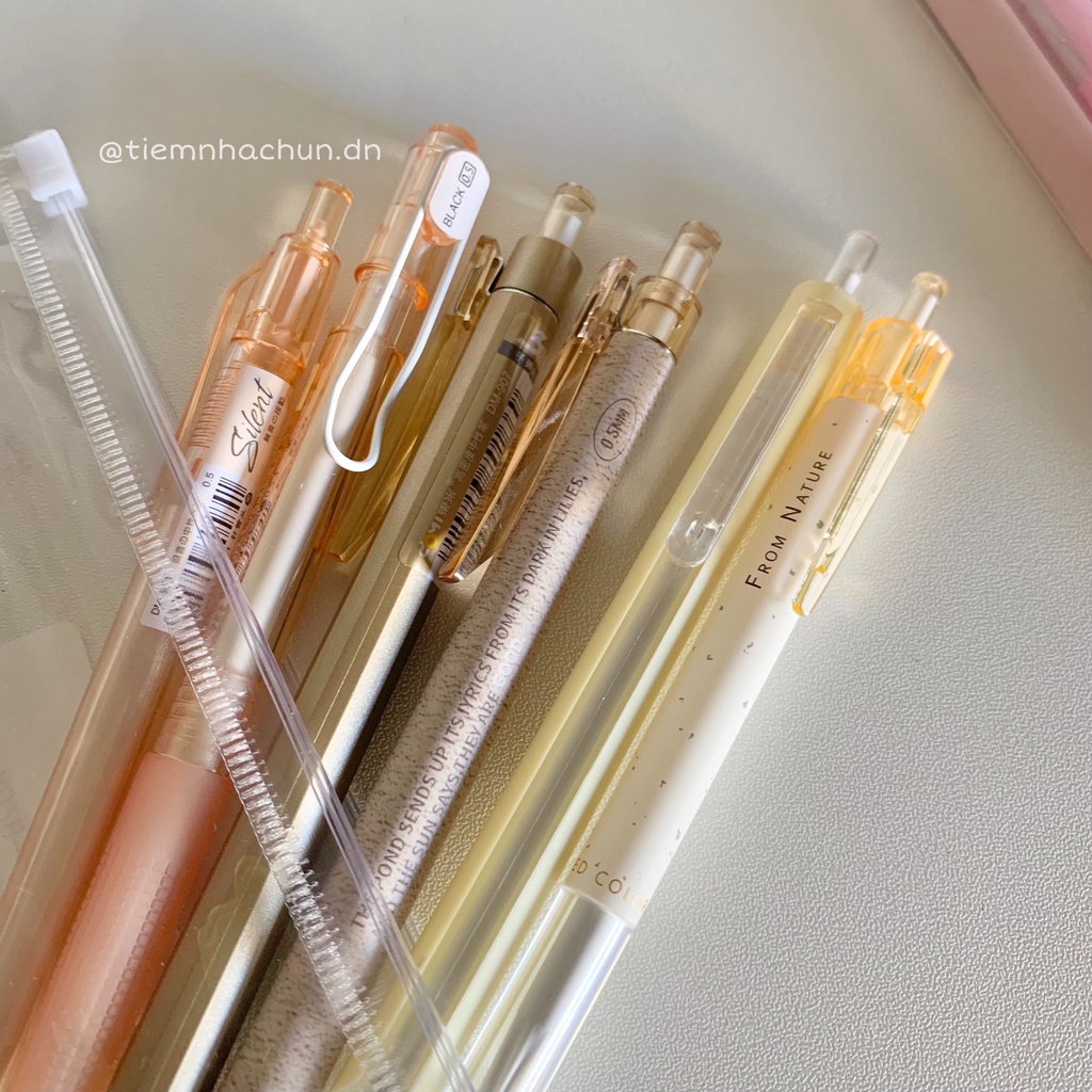 BÚT GEL ĐEN DOMI CAO CẤP MÀU PASTEL NGÒI 0.5mm (ảnh thật) - Tiệm nhà Chun