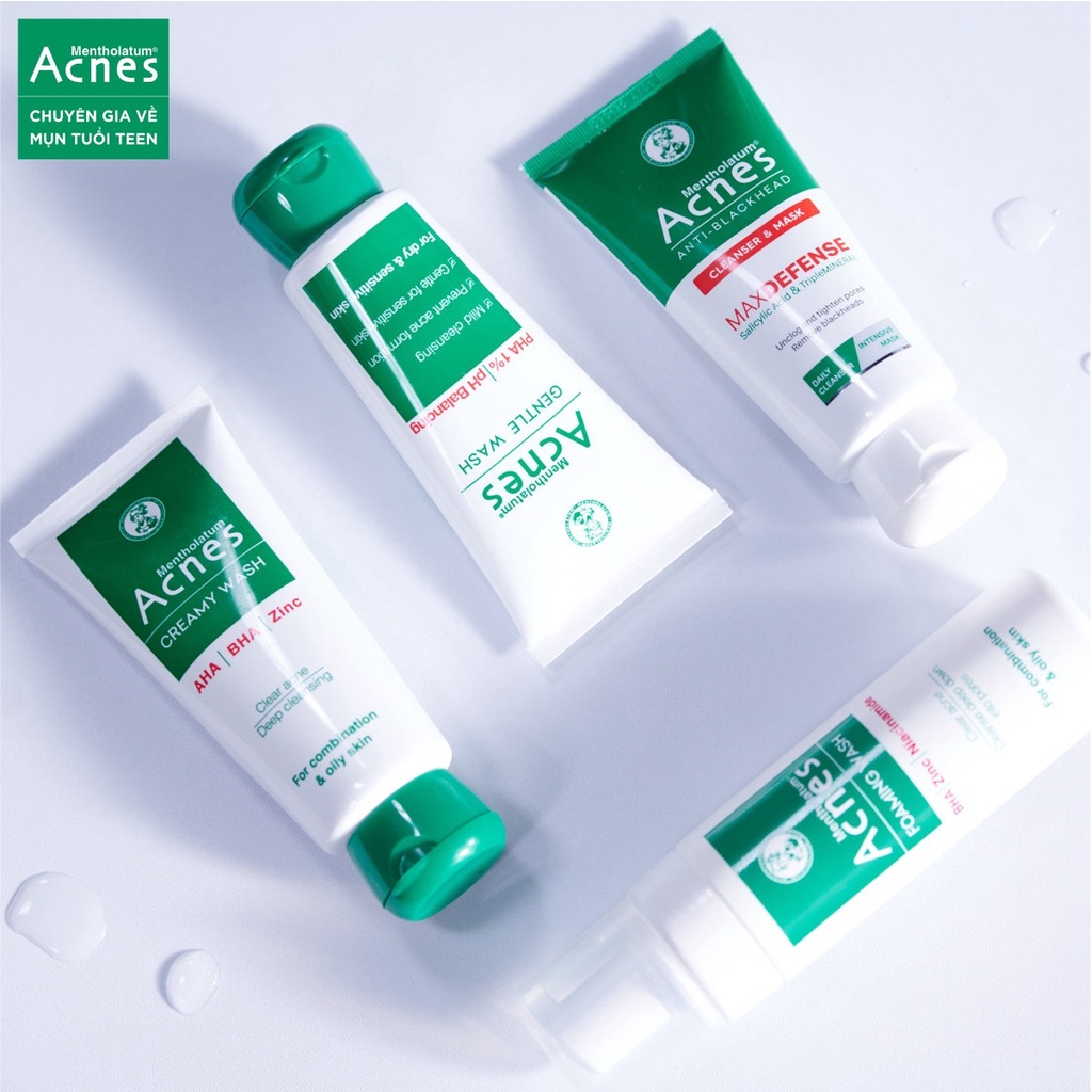 Gel Rửa Mặt Acnes Gentle Wash Ngăn Ngừa Mụn 100g Hasaki Sản phẩm chính hãng