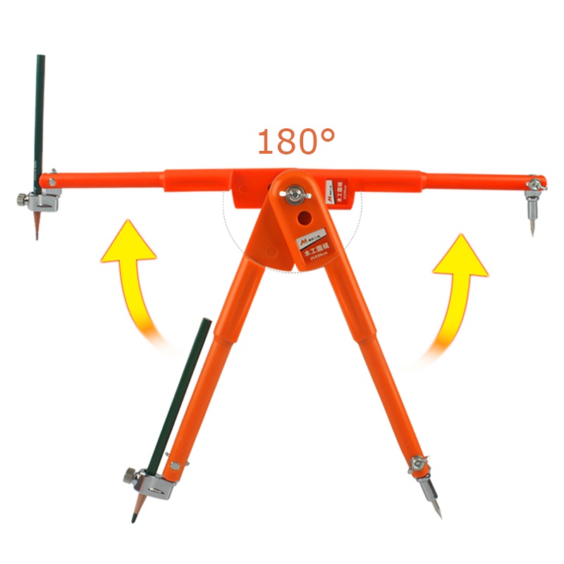 Compa kỹ thuật vẽ đường tròn lớn 90 đến 150cm lấy dấu