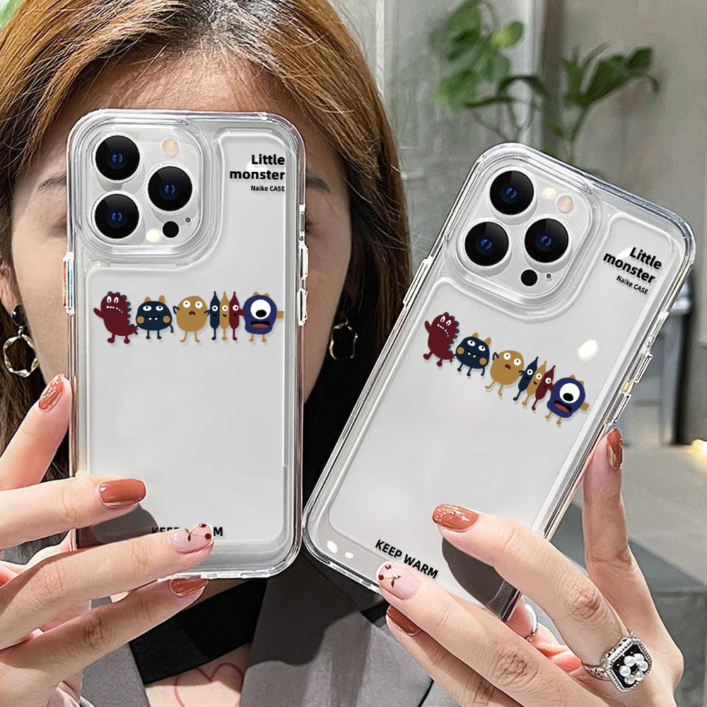 Ốp Điện Thoại Acrylic Hình Quái Vật Dễ Thương Cho IPhone XR 13 12 11 Pro Max X XS Max 8 7 Plus SE 2020 SE3