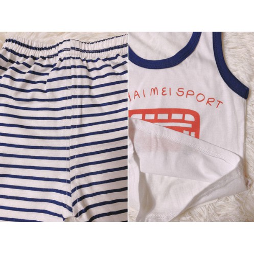 Bộ Áo Ba Lỗ In Hình + Quần Đùi Cho Bé