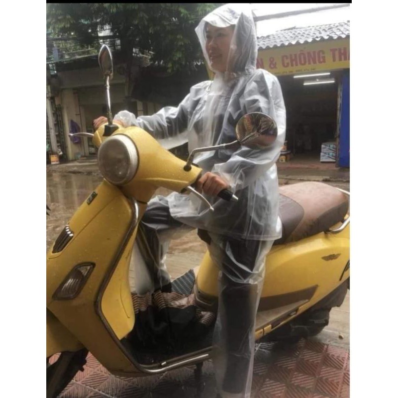 Áo mưa bộ trong suốt