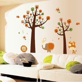 Tranh DECAL vườn thú của bé