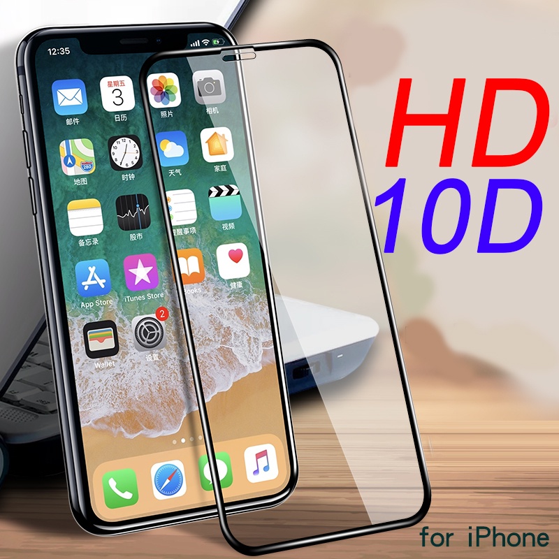 Kính Cường Lực 10D Bảo Vệ Màn Hình Cho Iphone 6 6s 7 8 plus X XS XR XSMAX 11 11pro 11promax 12 12 pro 12 mini12 pro max 13 13 pro 13 p