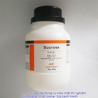 Đường Sucrose CAS 57-50-1 C12H22O11 lọ 500g Saccharose saccarose TINH KHIẾT dùng trong phòng lab, th