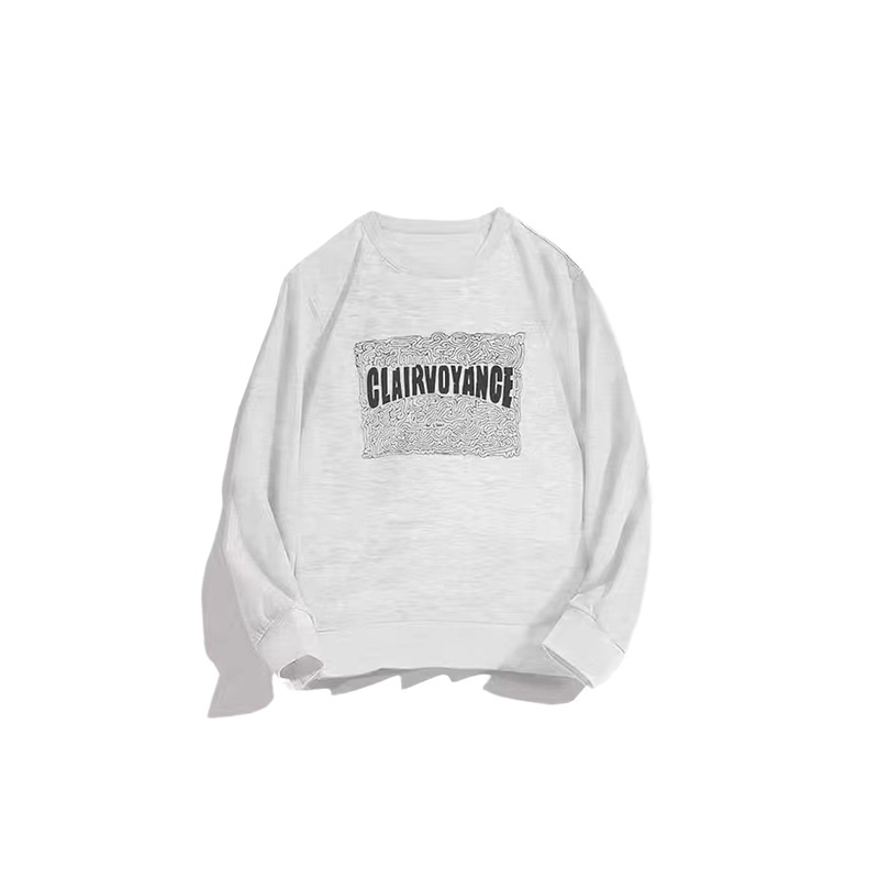 【ZHELIHANGFEI】Áo Thun Tay Dài Form Rộng Họa Tiết In Theo Phong Cách Retro Dễ Phối Đồ