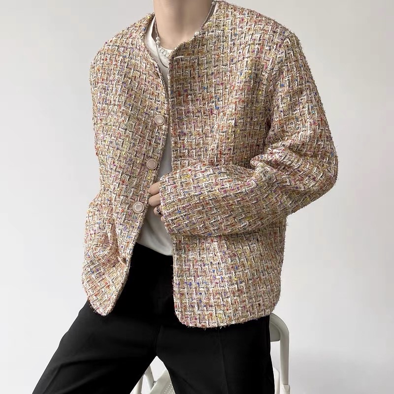 ÁO KHOÁC DẠ TWEED SỌC 2 MÀU CHO NAM |TAHISHOP|