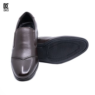 Giày tây da bò đế đúc nhâp khẩu DECI BROWN 03