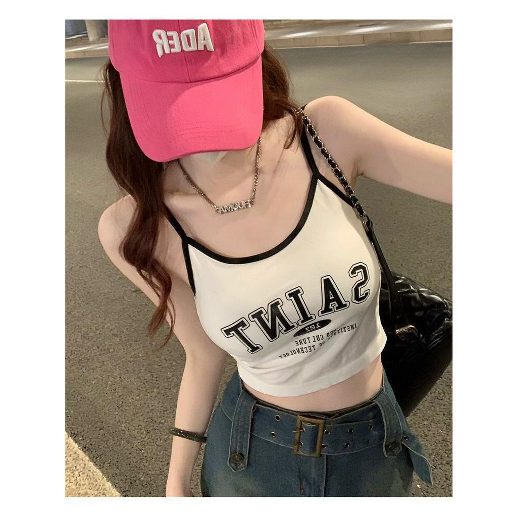 Áo Bra Nữ 2 Dây Mảnh Mút Ngực Đa Sắc In Chữ Mềm Mại Hot Trend 127