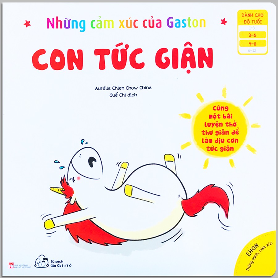 Sách - Ehon Thông Minh, Cảm Xúc - Những Cảm Xúc Của Gaston - Con Tức Giận (3-8 tuổi)