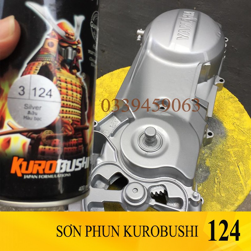 Chai sơn Kurobushi/Samurai 3/124 màu bạc