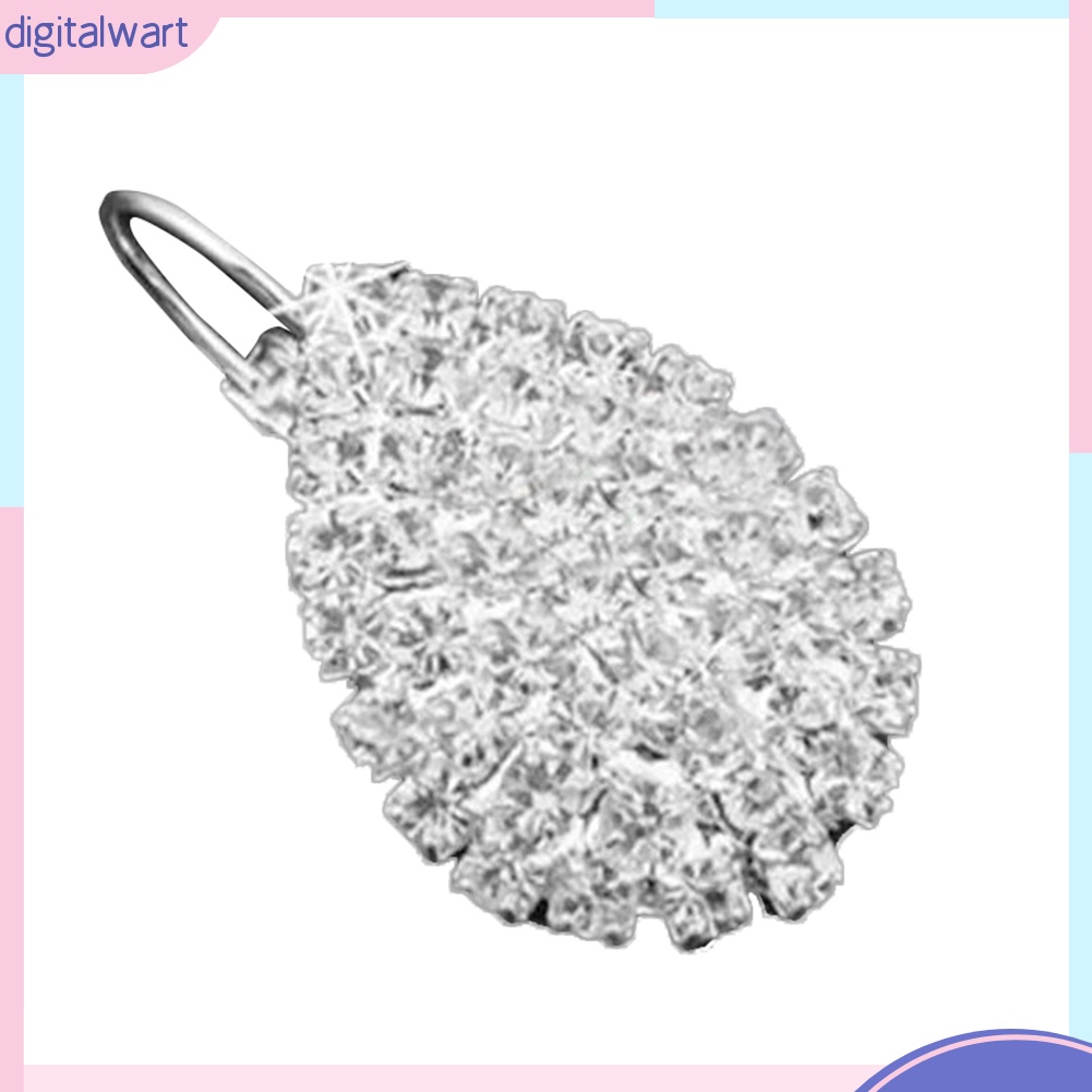 Hoa Tai Đính Đá Hình Giọt Nước Thời Trang Dành Cho Nữ