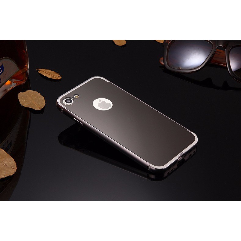 Ốp lưng iPhone 7 tráng gương viền kim loại