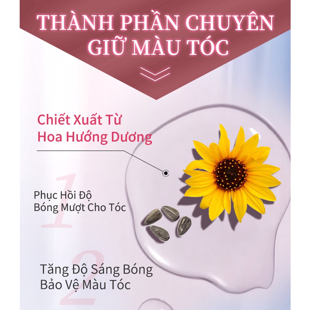 [HỒNG Thơm nhất trong 3 màu] Dầu gội giữ màu tóc nhuộm Dream Trend colour stay shampoo