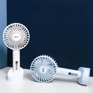 Quạt USB mini fan Simple Life siêu tiện lợi, tặng đế để bàn kiêm để điện thoại