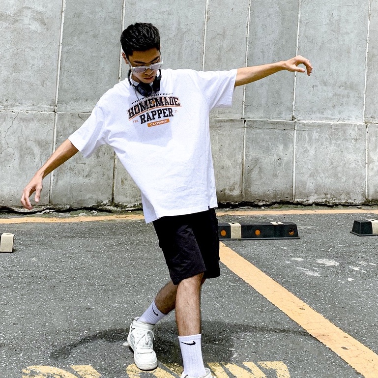 Áo thun tay lỡ local brand Clownz Homemade Rapper phông cổ tròn form rộng cotton unisex nam nữ