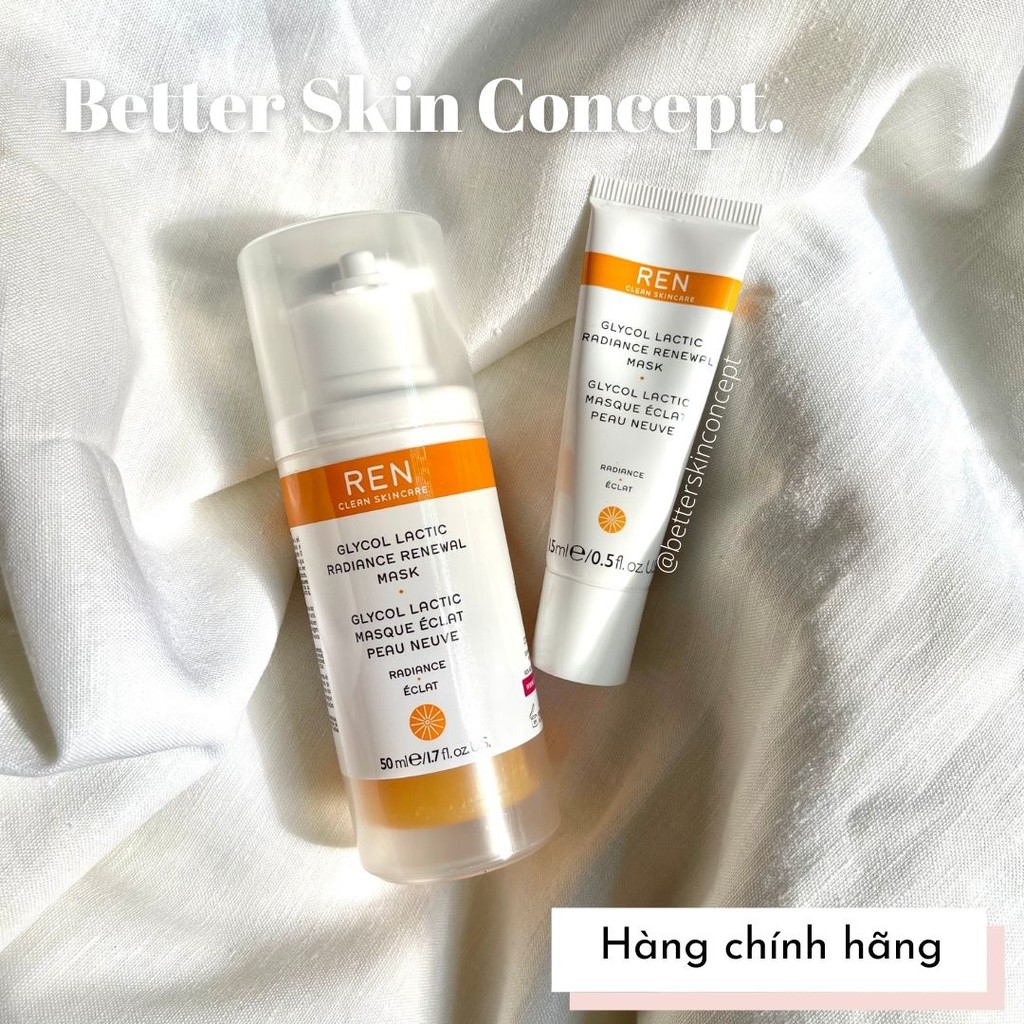 REN Glycol Lactic Radiance Renewal Mask - Mặt nạ tẩy da chết hóa học