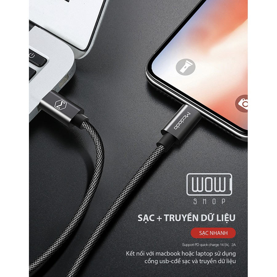 Cáp sạc USB-C to Lightning dùng cho Macbook, iphone 11, iphone 11 Pro, Pro Max Usb-C | BigBuy360 - bigbuy360.vn