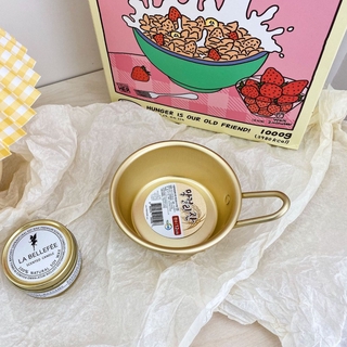 [Messiya] Japanese-style ins simple retro metal instant noodle bowl with handle rice bowl small bowl household