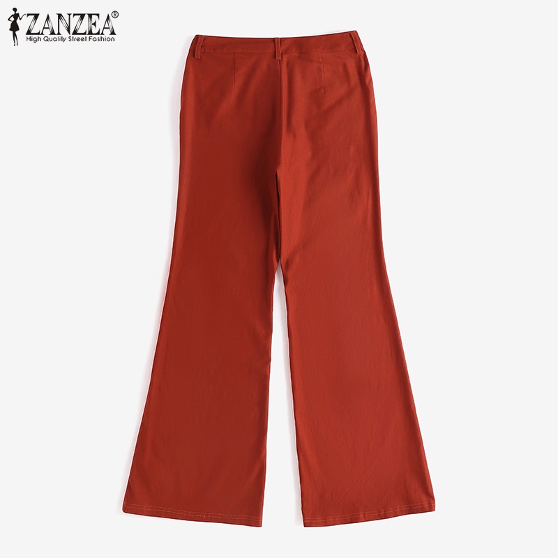 Quần dài ống loe Zanzea thời trang dành cho nữ