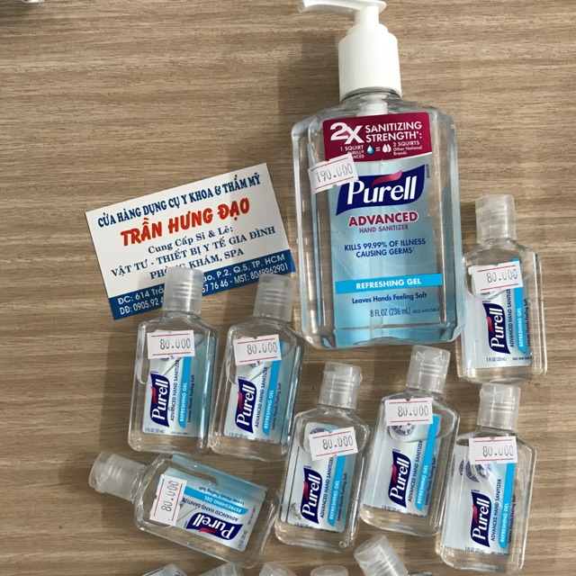 Gel rửa tay khô diệt khuẩn Purell (made in USA - có sẵn)