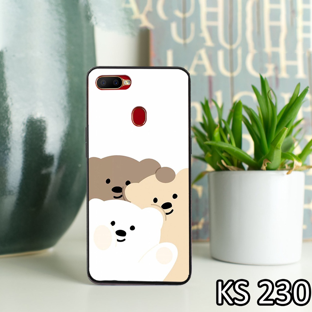 [FreeShip ExTra] Ốp lưng Oppo A1k/Oppo A3s/Oppo A5s/Oppo A7/Oppo A12 in hình gấu dễ thương