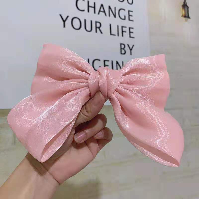 Kẹp tóc đính nơ phong cách Hàn Quốc ngọt ngào cho nữ