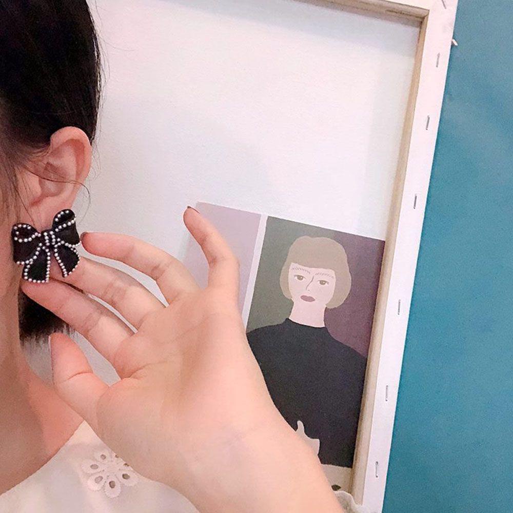 Khuyên Tai Hình Nơ Phong Cách Hàn Quốc Sang Trọng Cho Nữ