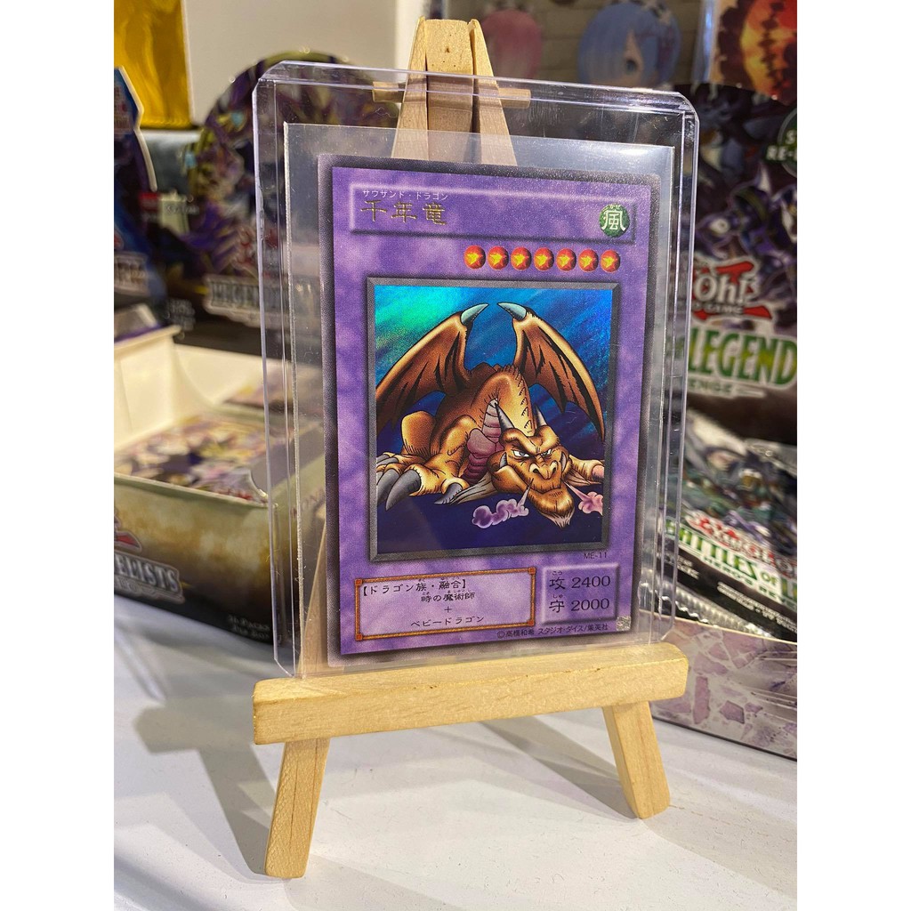 [ card cổ từ 1999 ] Lá bài thẻ bài Yugioh Rồng Ngàn Tuổi Thousand Dragon - Ultra Rare - Tặng bọc bài nhựa bảo quản